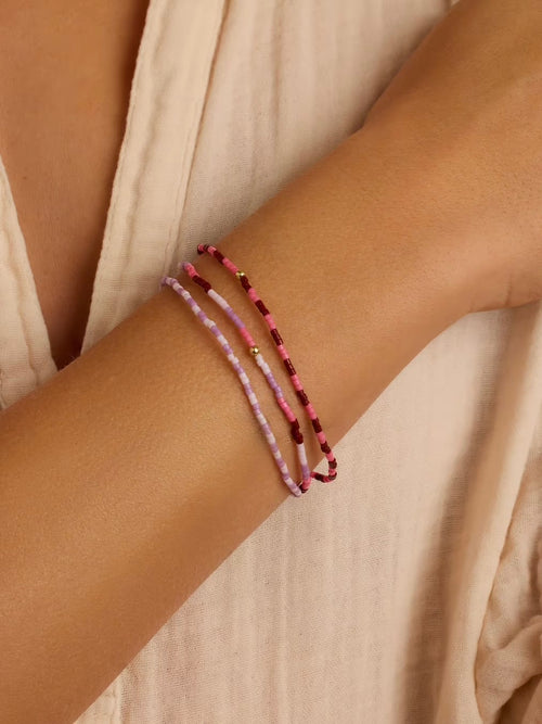 Gigi Stripe Bracelet Set in Malibu