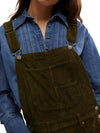 Good Luck Cord Overall in Fir Green