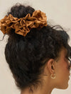 Camel Ruffle Scrunchie