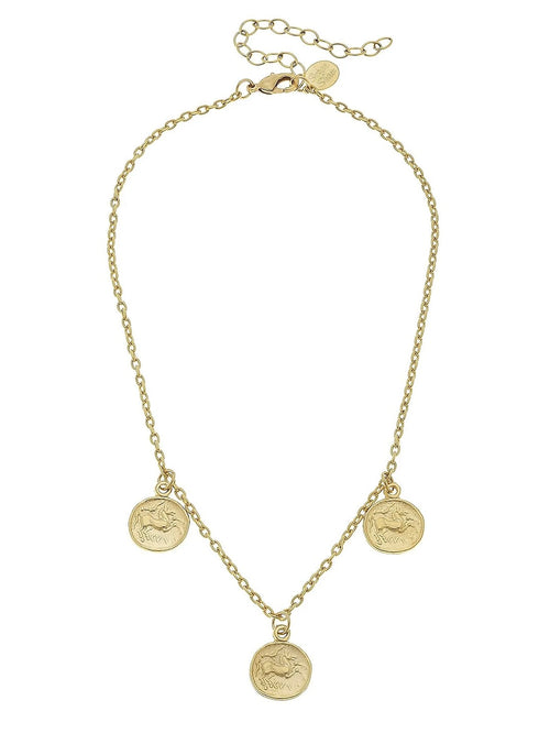 Coin Drop Necklace