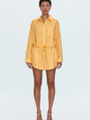 Amelie Romper in Papaya Stripe