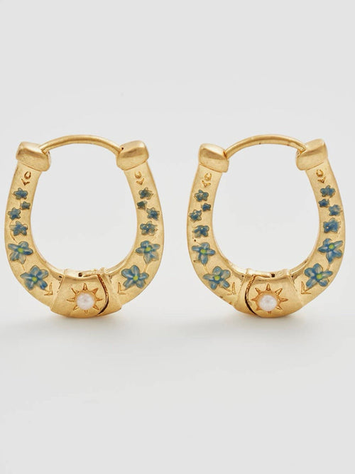 Horseshoe Hoop Earrings