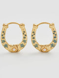 Horseshoe Hoop Earrings
