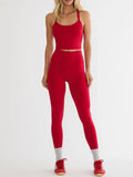 Tayler 7/8 Legging in Crimson Glitz