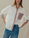 Pocket Full of Posies Top in White