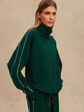 Ariana High Neck Midlayer in Pine Grove & Cement