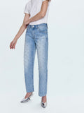 Lexi Mid Rise Bowed Jean in Aries