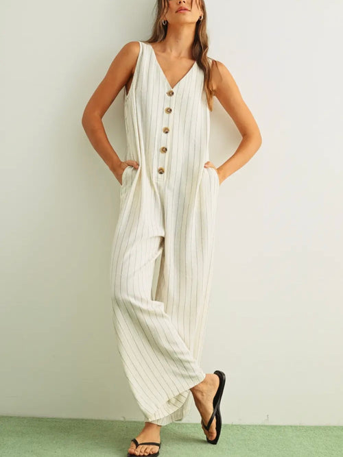 All For Onesie Jumpsuit in Cream