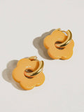 Summer Flower Earrings in Orange