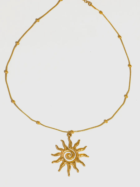 Taiyo Boho Sun Necklace