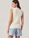 Jayce Sweater Vest in Cream