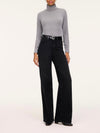 Cashknit Turtleneck Bodysuit in Lava Grey
