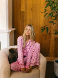 Livy & Connie PJ Set in Pink Milk & Cookies