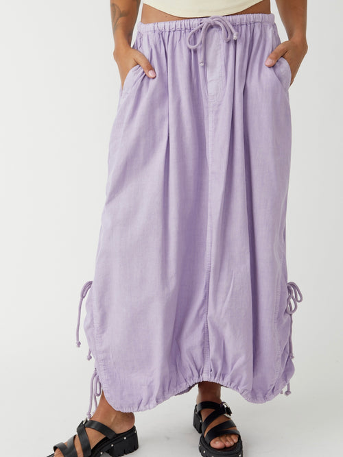 Picture Perfect Parachute Skirt in Lavender Fields