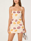 Abelia Dress in Ivory Multi Floral