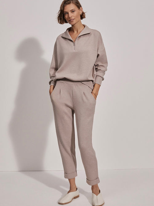 The Rolled Cuff Pant 25 in Taupe Marl