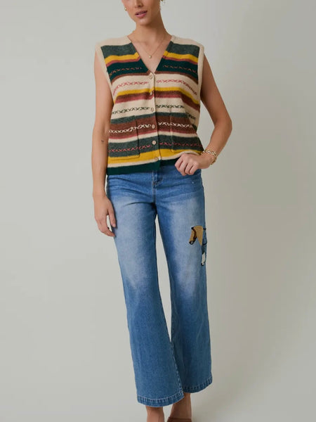 Cabin Core Vest in Fall Mutli