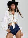 Debbie Button Up in Cream
