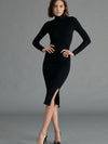 Maja Sweater Dress in Black