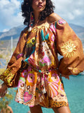 Birth of Venus Tunic Dress in Caramel