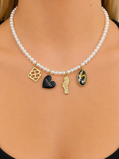 Missouri Pearl Charm Necklace