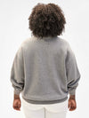 Oversized Sweatshirt in Liberez Les Sardines Grey Melange & Navy