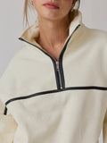 Fit To Fleece Pullover in Cream