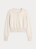 The Fine Knit Cardigan in Pearl