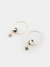 Emperor Penguin Small Hoop & Gold Star Earrings