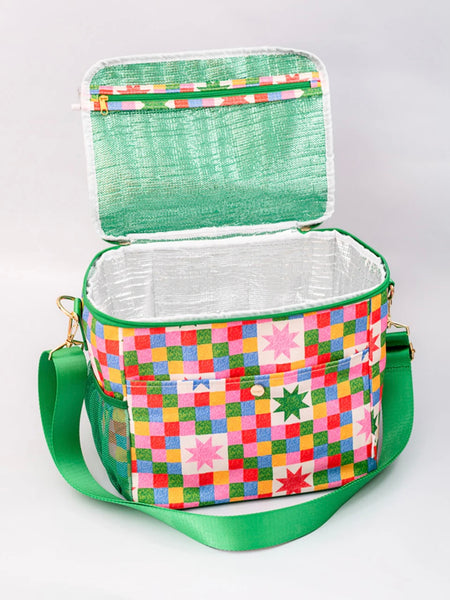 Checker Stars Cooler Bag