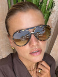 Shay Sunglasses in Tortoise Light Green