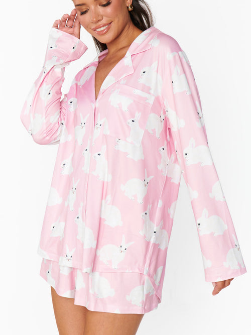 Favorite PJ Set in Pink Bunnies