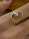 Sibylle Two Tone Round Ring