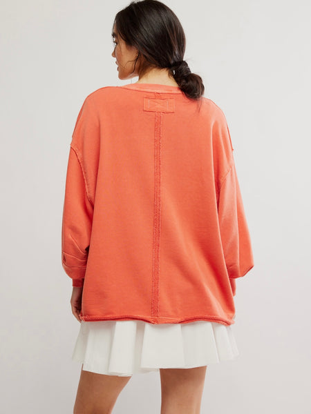 WTF Venice V Neck Graphic in Rose Sienna Combo