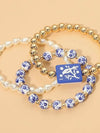 One Bam Bird Bracelet Set in Blue