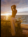 Agnes Denim Pants in White