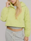 Quite Quilted Pullover in Neon