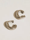 Bronte Chunky Ear Cuff in Silver
