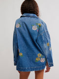 Madison City Embroidered Jacket in Cowboy Romance