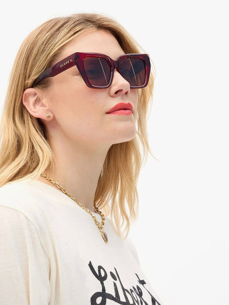 Heather Sunglasses in Plumingo