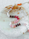 Stone Beaded Necklace in Desert Sunset