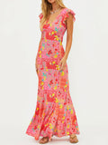 Elodie Dress in Passion Fruit