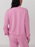 Reena Button Front Sweat in Moonlite Mauve