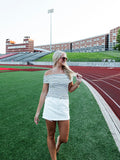 Show Your Stripes Top in Black & White
