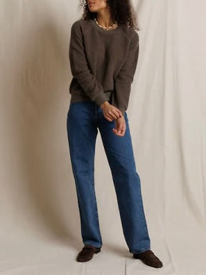 Ziggy Inside Out Sweatshirt in Dark Olive