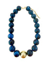 James Beaded Necklace in Navy