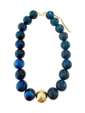 James Beaded Necklace in Navy