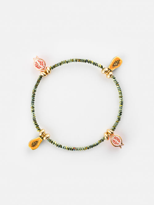 Fruit & Hematite Beads Bracelet