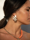 White Coral Earrings