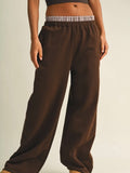 On The Double Layered Sweat Pant in Chocolate